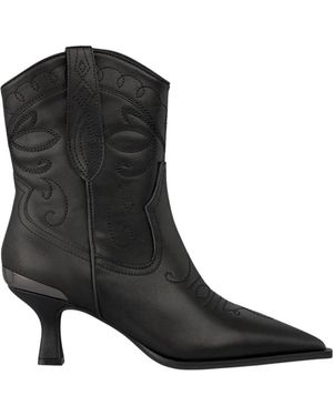 Alma En Pena. Cowboy & Biker Boots - Black