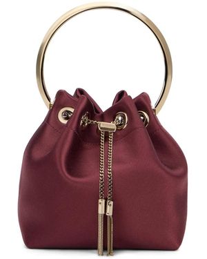 Jimmy Choo Tassen ,Rood ,Satijn Satin Bon Bon Bag