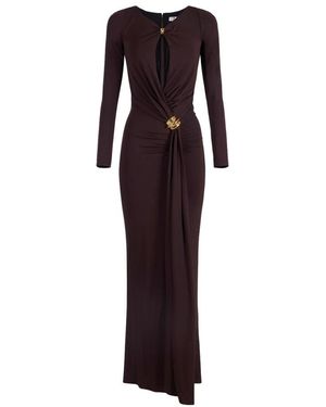 Elisabetta Franchi Maxi Jurken - Paars