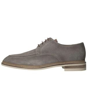 GIORGIO Schoenen ,Grijs ,Leer Lace-Up Schoenen 85821 - Bruin