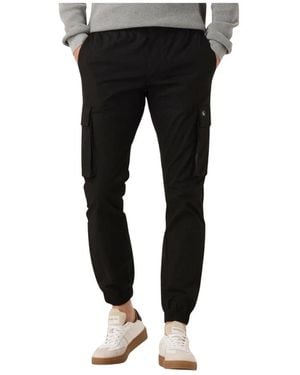 Calvin Klein Slim-Fit Trousers - Nero