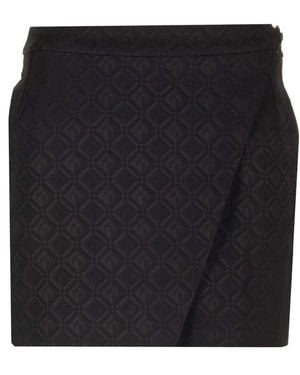 Marine Serre Short Skirts - Negro