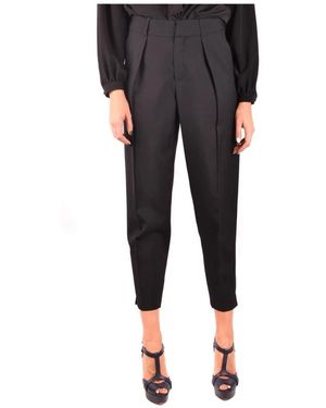Saint Laurent Cropped Trousers - Black