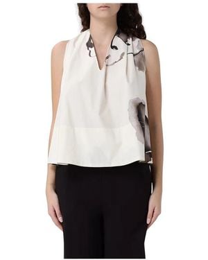 Liviana Conti Sleeveless Tops - White