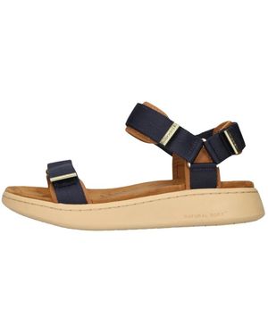 Woden Schoenen ,Blauw ,Leer Line Sandalen