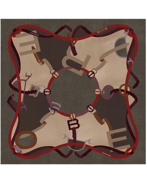 Borbonese Silky Scarves - Marron