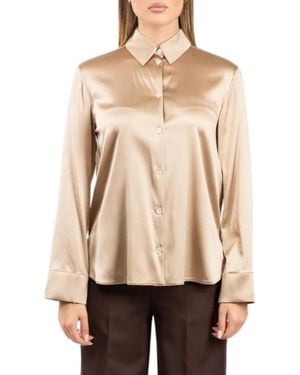 Max Mara Overhemden ,Satijn Mml Navetta Shirt - Naturel