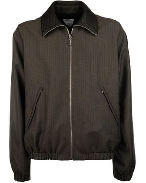 Bottega Veneta Bomber Jackets - Black