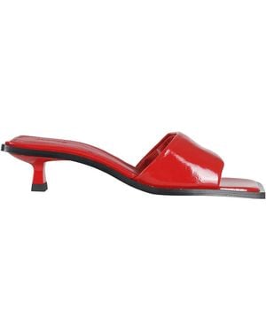 Alohas Heeled Mules - Rojo