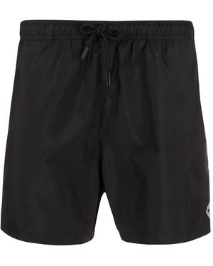 Marcelo Burlon Swimwear With Adjustable Drawstring - Black