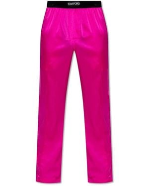 Tom Ford Pantaloni da pigiama in seta - Rosa