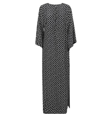 Crida Milano Seidenweißes Maxikleid - Grau