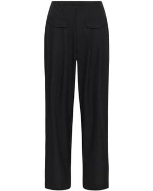 Kaffe Wide Trousers - Negro