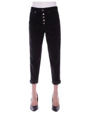 Dondup Cropped Trousers - Black