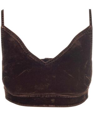 Loewe Sleeveless Tops - Brown