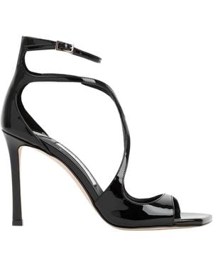 Jimmy Choo Schoenen ,Zwart ,Leer Azia 95 Sandalen