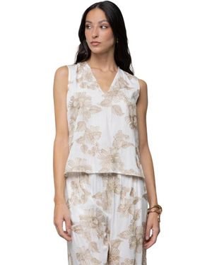 Kaos Sleeveless Tops - Blanco