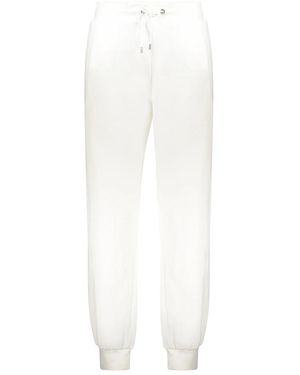 Moorer Broeken ,Wit ,Katoen Rechte Katoenen Joggingbroek