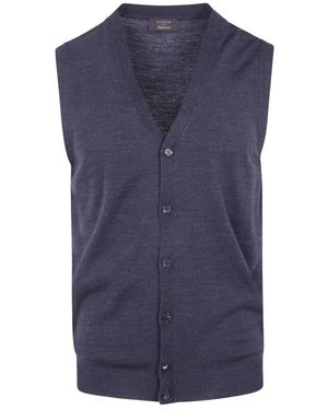 Zanone Sleeveless Knitwear - Azul