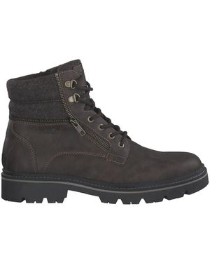 S.oliver Lace-Up Boots - Nero