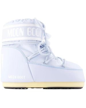 Moon Boot Schoenen ,Blauw ,Leer Icon Enkellaarsjes
