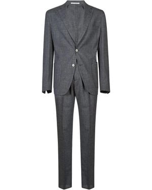 Eleventy Single Breasted Suits - Grey