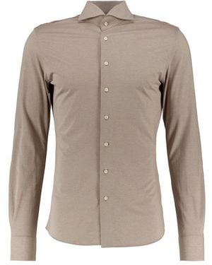 Profuomo Casual Hemden - Grijs