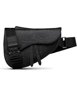 Dior Leder satteltasche mit cd-signatur - Schwarz