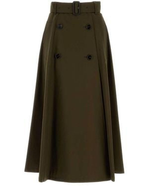 Burberry Maxi Skirts - Green