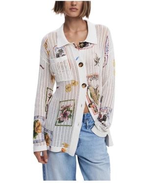 Desigual Cardigans - Wit