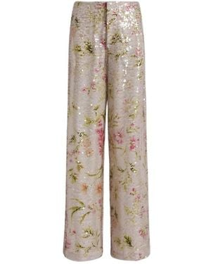 Alberta Ferretti Wide Trousers - Natural