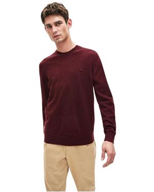 Lacoste Ah2997 Rundhalspullover - Rot