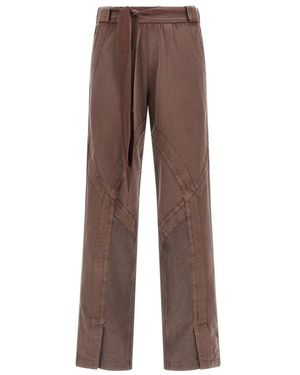 The Attico Wide Trousers - Brown