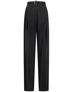 Blumarine Wide Trousers - Negro