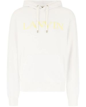 Lanvin Hoodie Met Geborduurd Logo - Wit