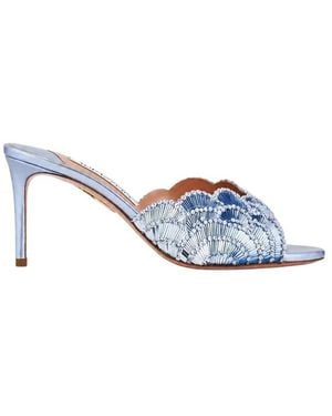Aquazzura Schoenen ,Blauw ,Leer Ce Soir Mule 75