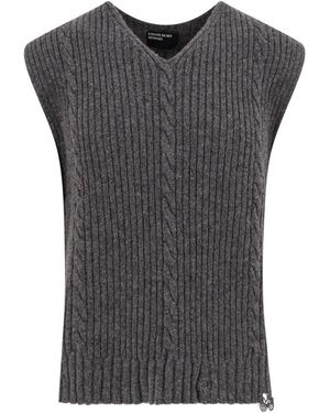 Enfants Riches Deprimes V-Neck Knitwear - Gris