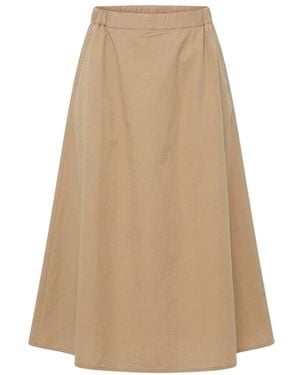 Notyz Midi Rok - Naturel