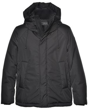Baldinini Nylon Gewatteerde Jas - Zwart