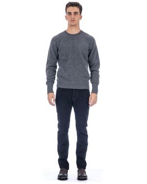 Drumohr Round-Neck Knitwear - Blue