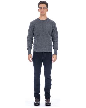 Drumohr Trui Met Ronde Hals - Blauw