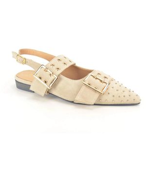 Babouche Schoenen ,Suède - Metallic