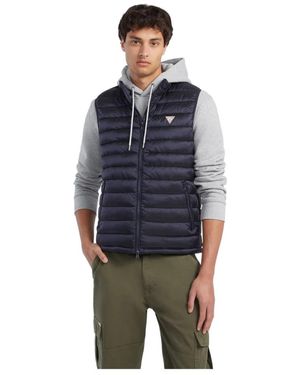Guess Nylon Puffer Vest - Blauw