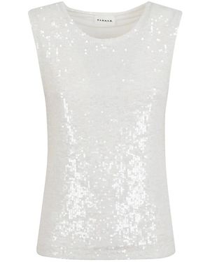 P.A.R.O.S.H. Sleeveless Tops - White