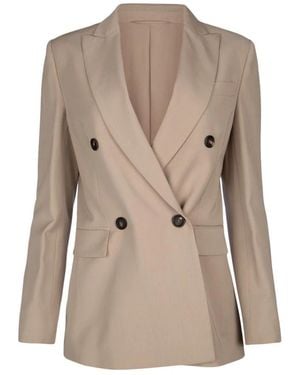 Brunello Cucinelli Blazers - Natural