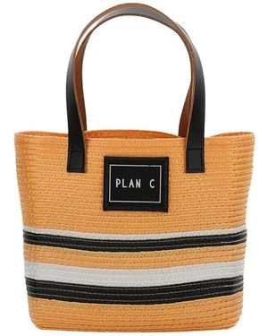 Plan C Rechthoekige Shopper - Oranje