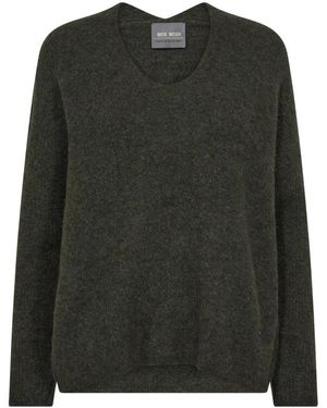 Mos Mosh Round-Neck Knitwear - Vert