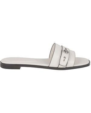 Tory Burch Sliders - White