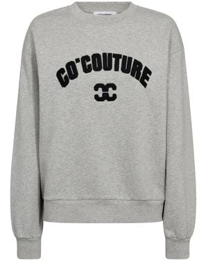 co'couture Hoodies & Sweatvesten ,Grijs ,Sweatshirts