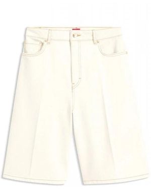 HUGO Denim Shorts - White